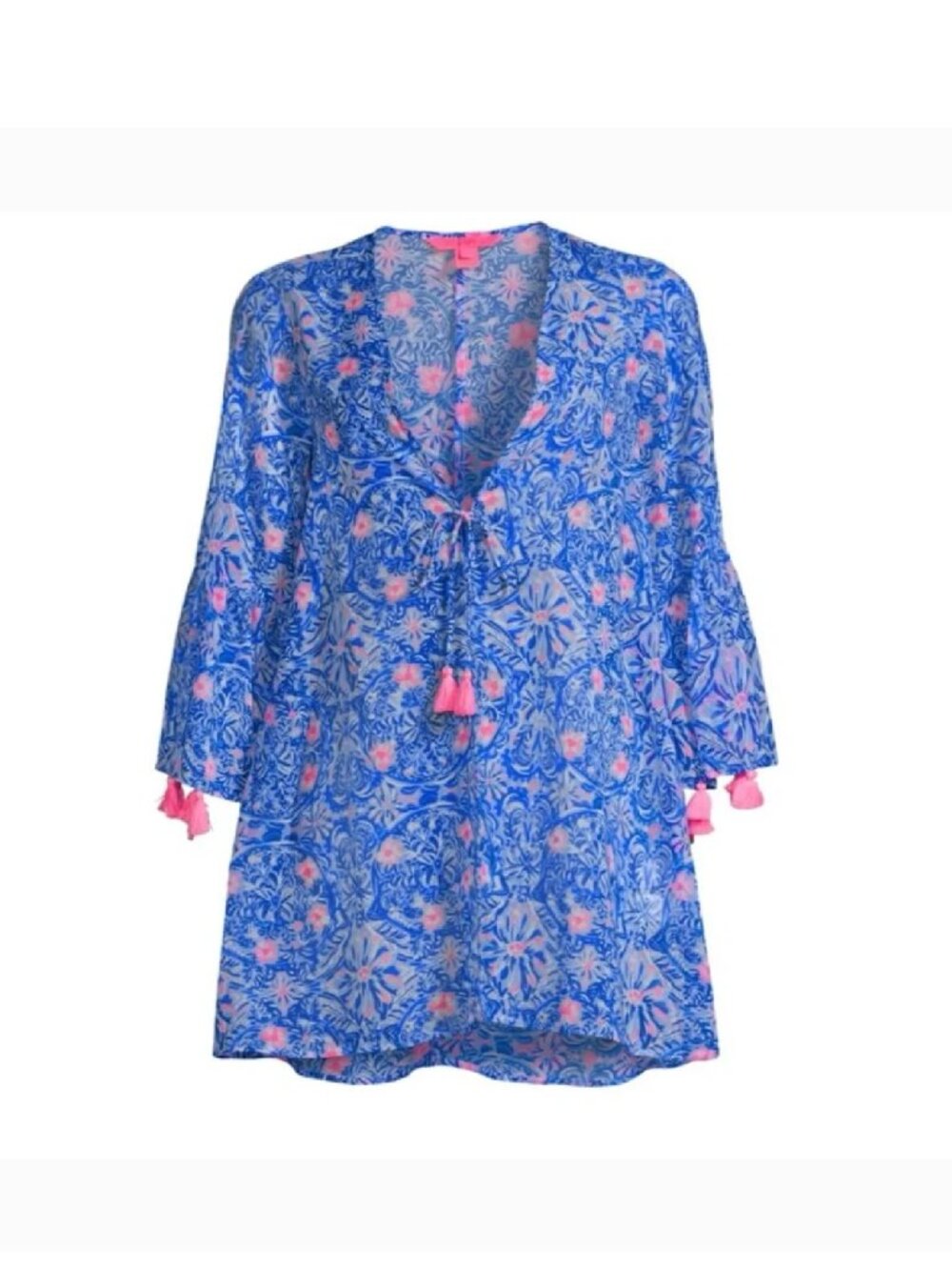 NWT Lilly Pulitzer Motley Cover-Up in Blue Peri Takin’ It Easy, size XL